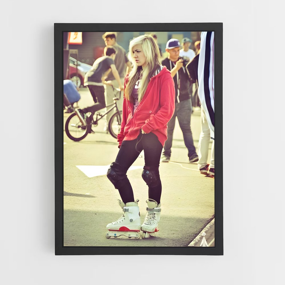 Poster Skate et Attitude – affiche Rollerblade (vue 2)